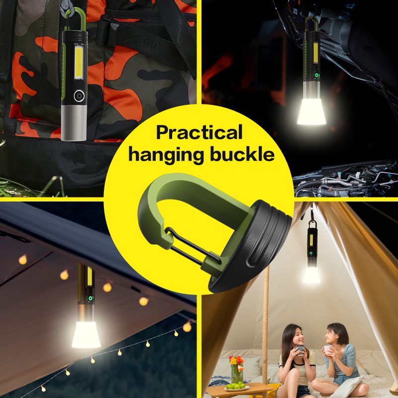 Portab LED Flashlights USB Rechargeable Torch New Upgrades Emergency Strong Powerful Flashlight Multifunctional Outdoor Lighting Accessories Camping Light Work Light Tent Light Focus LED Lamp