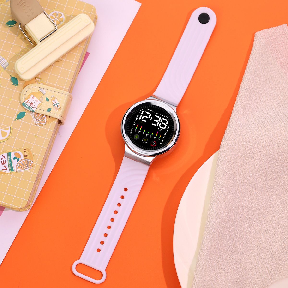 New T9 Stress-Relief Rotating Watch Hot LED Digital Watch Sports Watches Electronic Clock Casual Silicone Wristwatches Sport Wrist Watch For Man Woman Kids Birthday Gift Men Watches Women Wrist watch