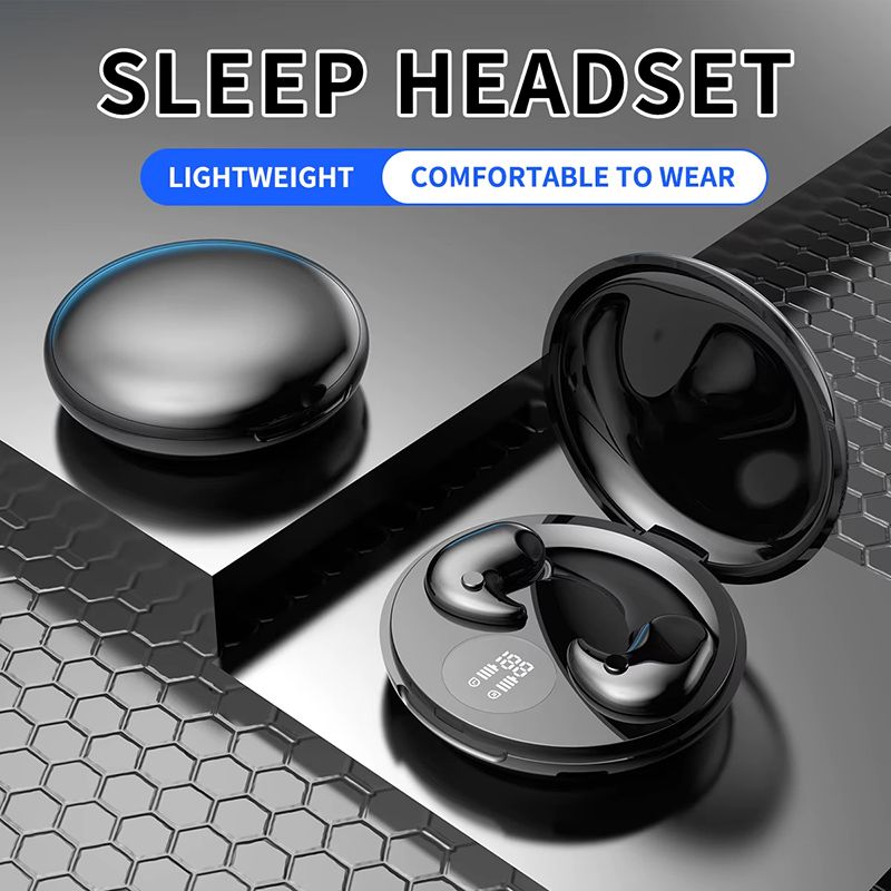 Wireless Sleep Invisible Earbuds Bluetooth 5.4 Mini In-ear Noise Reduction Earpods Gaming Sport Waterproof Bluetooth Earphone HiFi Stereo Sound Music TWS Headphones with Mic