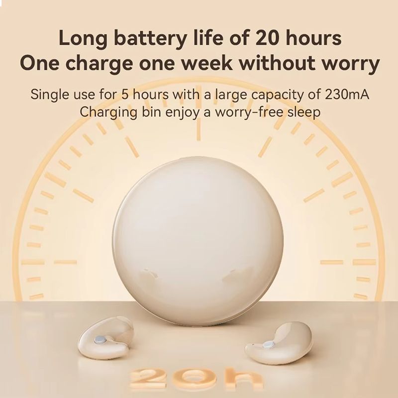 Wireless Sleep Invisible Earbuds Bluetooth 5.4 Mini In-ear Noise Reduction Earpods Gaming Sport Waterproof Bluetooth Earphone HiFi Stereo Sound Music TWS Headphones with Mic