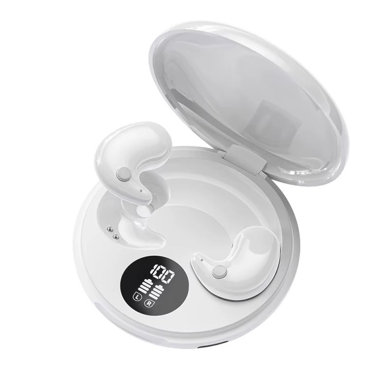 Wireless Sleep Invisible Earbuds Bluetooth 5.4 Mini In-ear Noise Reduction Earpods Gaming Sport Waterproof Bluetooth Earphone HiFi Stereo Sound Music TWS Headphones with Mic