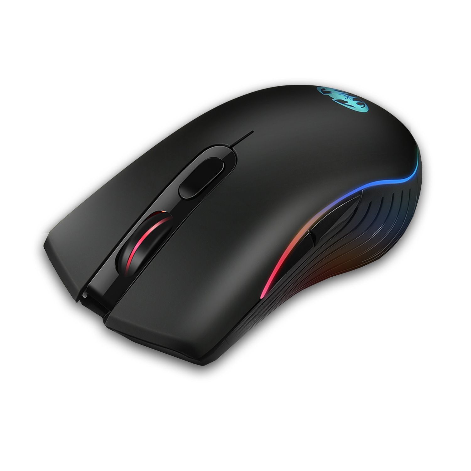 M06 Wireless Mouse RGB 2.4G Professional Designer Drawing Office Study Ergonomic Mouse Suitable for Laptops, Desktops, etc. Rechargeable Silent, Ultra-Long Battery Life, 6 Buttons,1600DPI Gaming Mouse