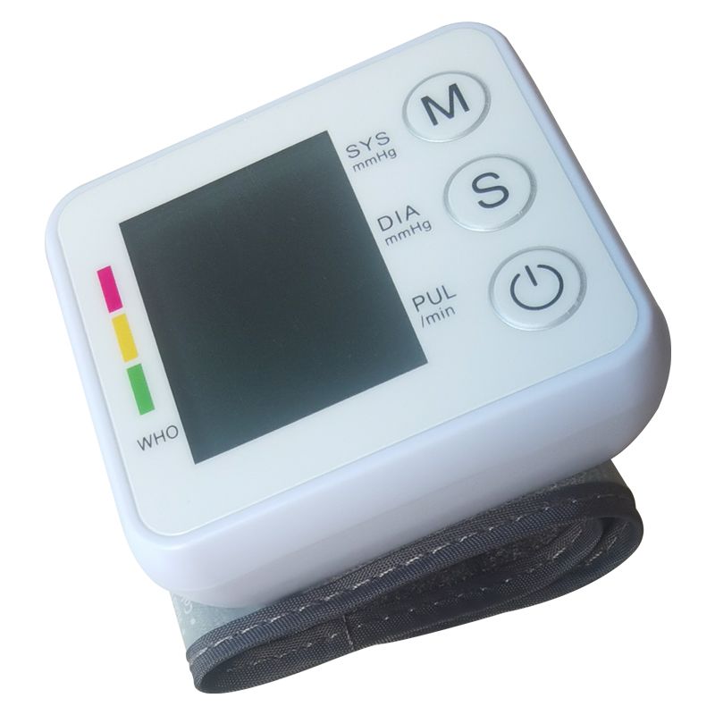 Blood Pressure Monitors Portable LCD Digital Upper Arm Measuring Tool Fully Automatic High-precision Medical Equipment Heart Rate Pulse Meter Sphygmomanometer Tensiometer Health Monitors