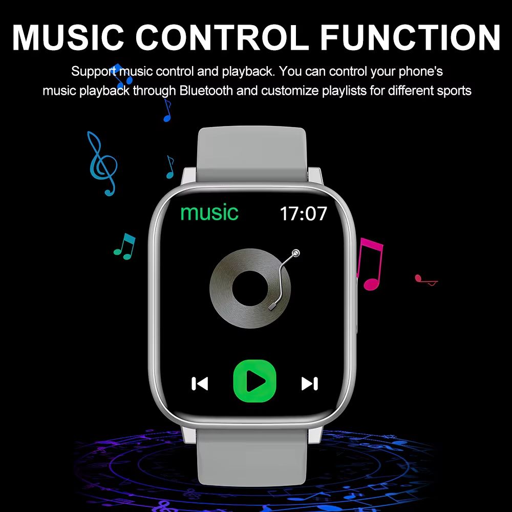 New Arrival Smart Watch Men/Women Outdoor Sports Smartwatches Bluetooth Call Heart Rate Blood Pressure Monitoring Fitness Tracker Bracelet For Smartphones Smart Watch