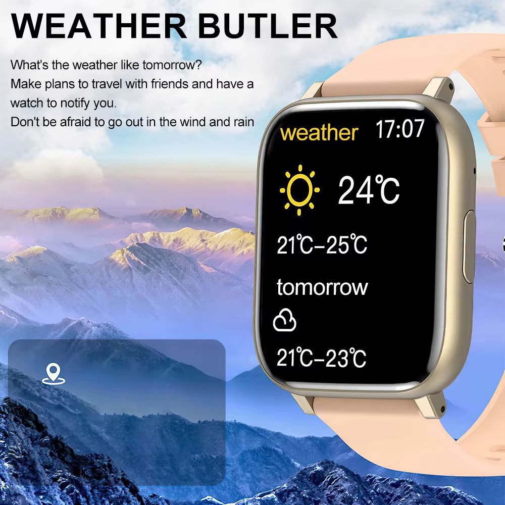 New Arrival Smart Watch Men/Women Outdoor Sports Smartwatches Bluetooth Call Heart Rate Blood Pressure Monitoring Fitness Tracker Bracelet For Smartphones Smart Watch