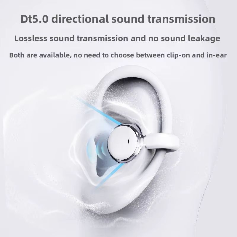 New 2 in 1 Bluetooth Earphones Noise Reduction Earbuds Two Pairs Of Headphones New Arrival Q10 Couple Wireless Earpods Digital Display Power Sports Long Battery Ear Clip Earphone