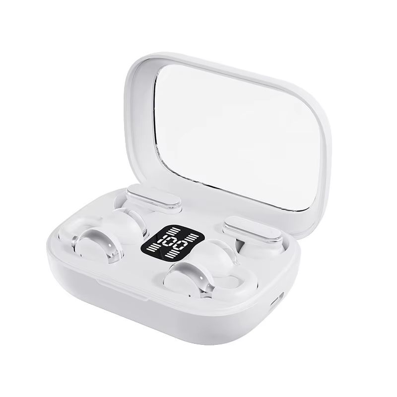 New 2 in 1 Bluetooth Earphones Noise Reduction Earbuds Two Pairs Of Headphones New Arrival Q10 Couple Wireless Earpods Digital Display Power Sports Long Battery Ear Clip Earphone