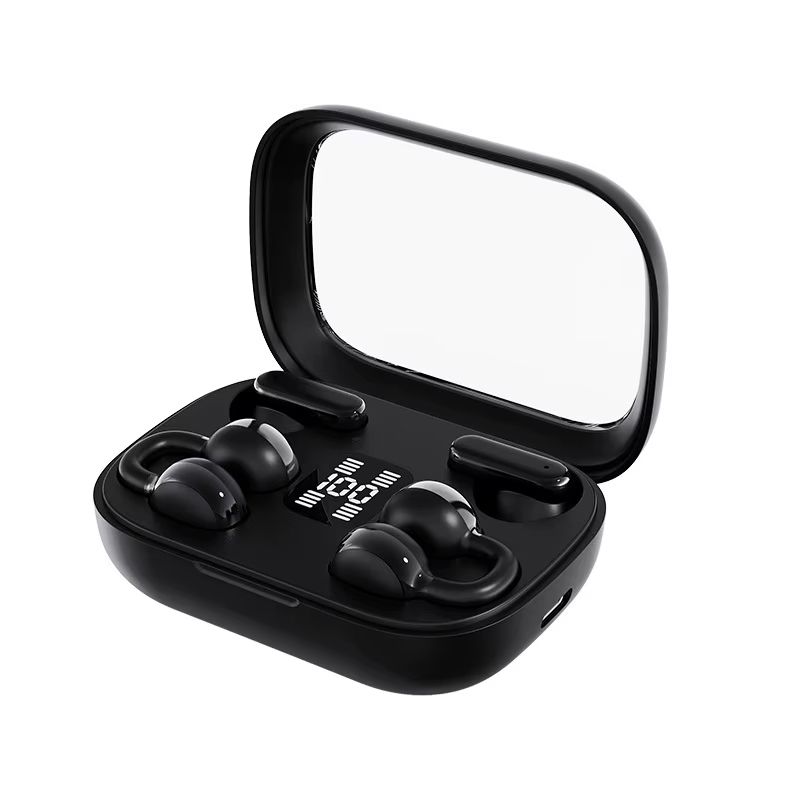 New 2 in 1 Bluetooth Earphones Noise Reduction Earbuds Two Pairs Of Headphones New Arrival Q10 Couple Wireless Earpods Digital Display Power Sports Long Battery Ear Clip Earphone