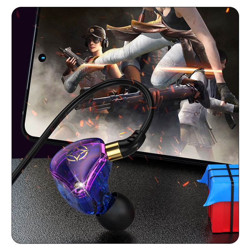 KCKZ Brand Sports Earphone New Upgrade Wired Earphone In-ear Reduction HiFi Sound Noise Canceling Fever Heavy Bass Earbuds Gaming Earphone With Microphone Headphones High-fidelity in-line Remote