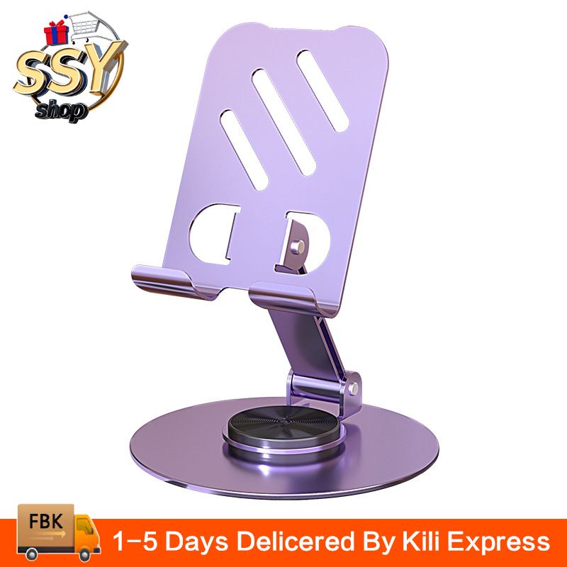 Universal Desktop Mobile Phone Holder Stand For Phone/Pad/Tablet Metal Desktop Mobile Phone Holder Aluminum Alloy Folding Mobile Phone Holder Live Broadcast/TV Series Mobile Accessories Tripods Mounts