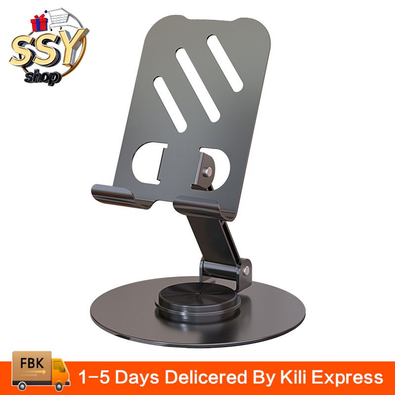 Universal Desktop Mobile Phone Holder Stand For Phone/Pad/Tablet Metal Desktop Mobile Phone Holder Aluminum Alloy Folding Mobile Phone Holder Live Broadcast/TV Series Mobile Accessories Tripods Mounts
