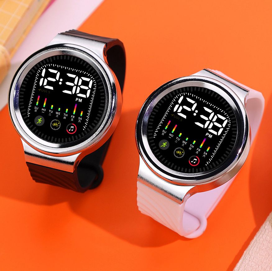 New T9 Stress-Relief Rotating Watch Hot LED Digital Watch Sports Watches Electronic Clock Casual Silicone Wristwatches Sport Wrist Watch For Man Woman Kids Birthday Gift Men Watches Women Wrist watch