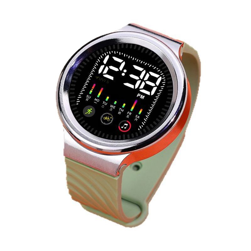 New T9 Stress-Relief Rotating Watch Hot LED Digital Watch Sports Watches Electronic Clock Casual Silicone Wristwatches Sport Wrist Watch For Man Woman Kids Birthday Gift Men Watches Women Wrist watch