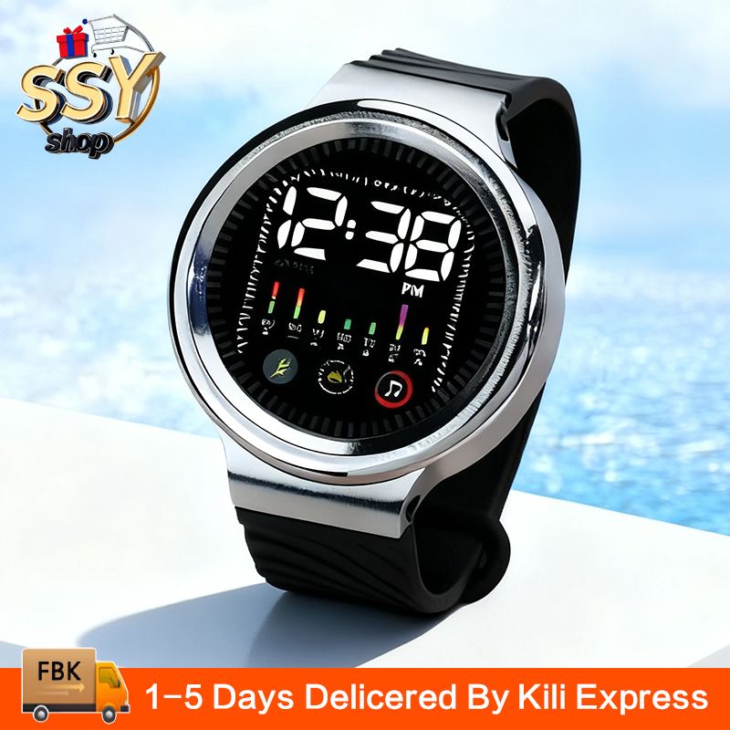 New T9 Stress-Relief Rotating Watch Hot LED Digital Watch Sports Watches Electronic Clock Casual Silicone Wristwatches Sport Wrist Watch For Man Woman Kids Birthday Gift Men Watches Women Wrist watch