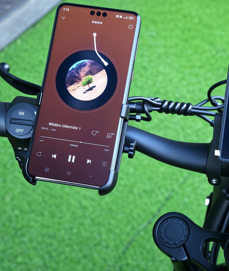 Rotatable Motorcycle Bicycle Mobile Phone Holder Suitable For Smart Phone Bicycle Motorcycle Navigation Meituan Takeaway Cycling Metal Mobile Phone Holder  Aluminum Alloy Mobile Holder Powersports