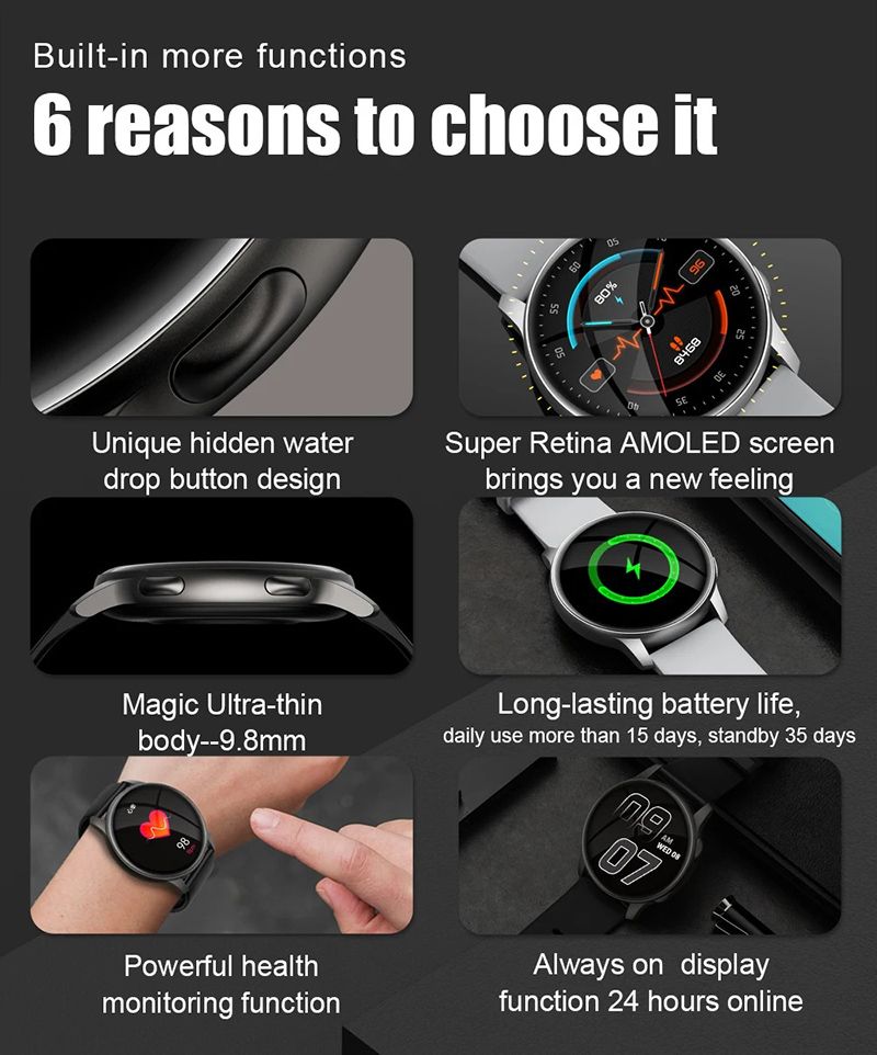 Men Smartwatch Bluetooth Call Watches Sports Fitness Waterproof Men Smart Watch Heart Rate And Blood Pressure Monitoring Compatible With Android And IOS