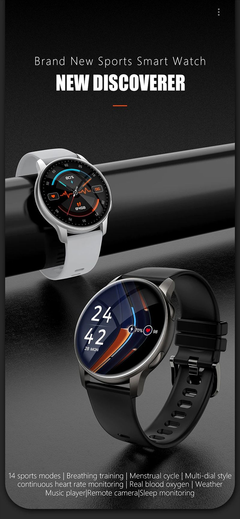Men Smartwatch Bluetooth Call Watches Sports Fitness Waterproof Men Smart Watch Heart Rate And Blood Pressure Monitoring Compatible With Android And IOS