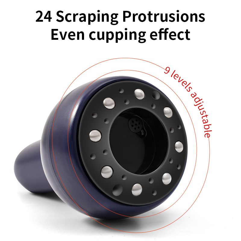 New type of electric rechargeable scraping device, meridian massager, negative pressure cupping device, heat absorption muscle relaxation massager for Back Neck Pain Relief Massage Tools