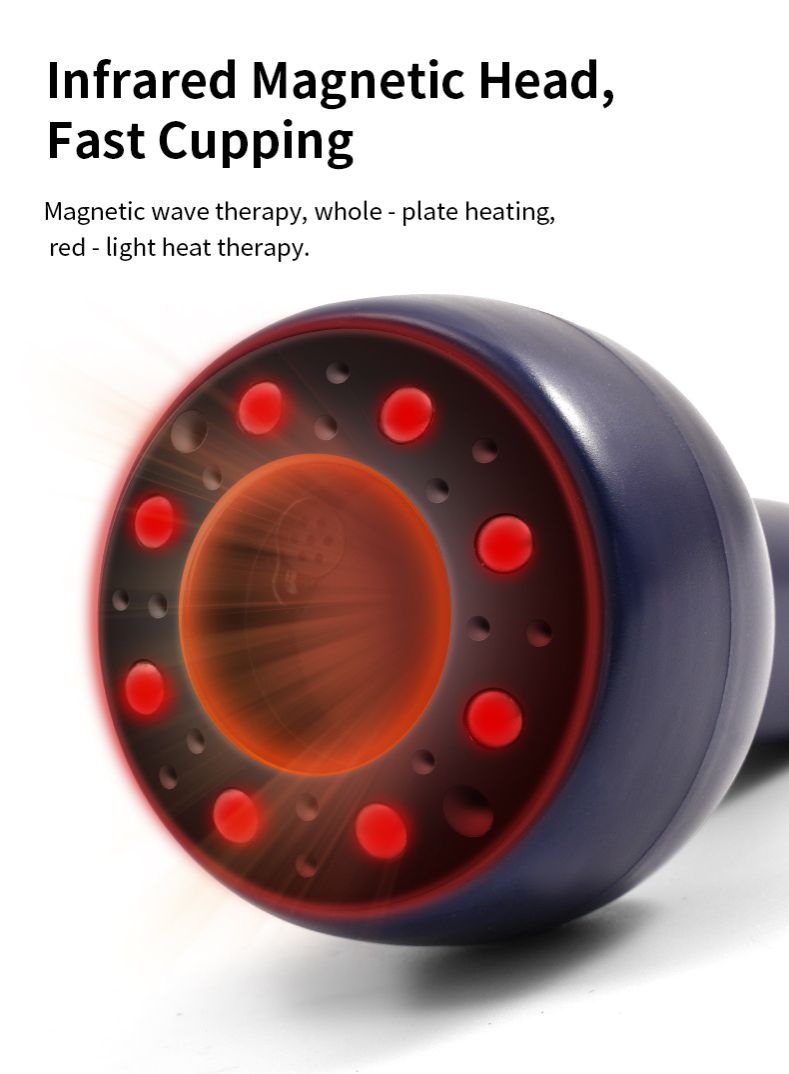 New type of electric rechargeable scraping device, meridian massager, negative pressure cupping device, heat absorption muscle relaxation massager for Back Neck Pain Relief Massage Tools