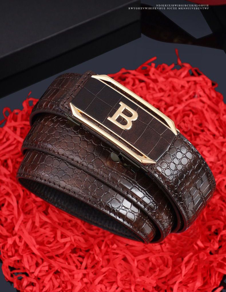 Hot Selling Men Belts Crocodile Pattern Men's Belt High-Quality Automatic Buckle Belt Fashionable Trendy Men's Accessories Casual Business Jeans Belts, Luxury Designer Brands for Men