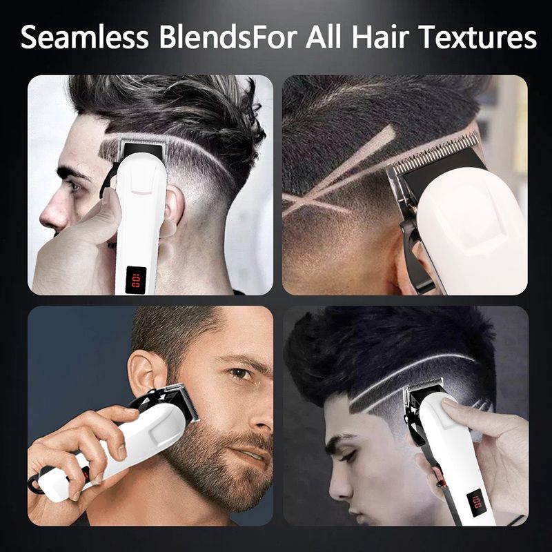 New Model Rechargeable Hair Clipper With High-quality LCD Display Suitable Hair Cutting Machine For Home Use Hair Salons And Professional Barbershops Hair Trimmers