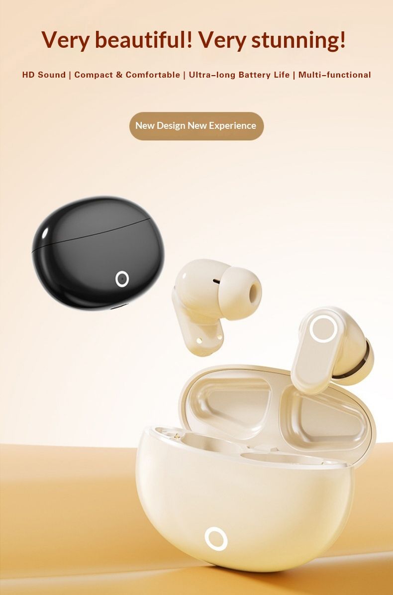 New TWS Wireless Earpods Bluetooth 5.4, In-Ear Noise Cancelling Headphones with Mic, HiFi Stereo Sound, Long Battery Life, Low Latency, Smart Touch, Type-C Fast Charging Bluetooth Earphones,Earbuds