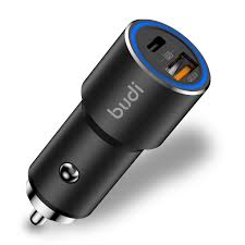 High Speed Budi Car Fast Charger with Type C Charging Port 36W PD 18W Quick Charge 3.0 Compatible with iPhone/Samsung/MI/Oppo/Vivo/Tablets