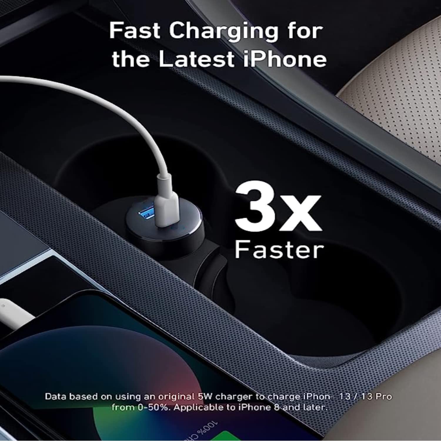 High Speed Budi Car Fast Charger with Type C Charging Port 36W PD 18W Quick Charge 3.0 Compatible with iPhone/Samsung/MI/Oppo/Vivo/Tablets