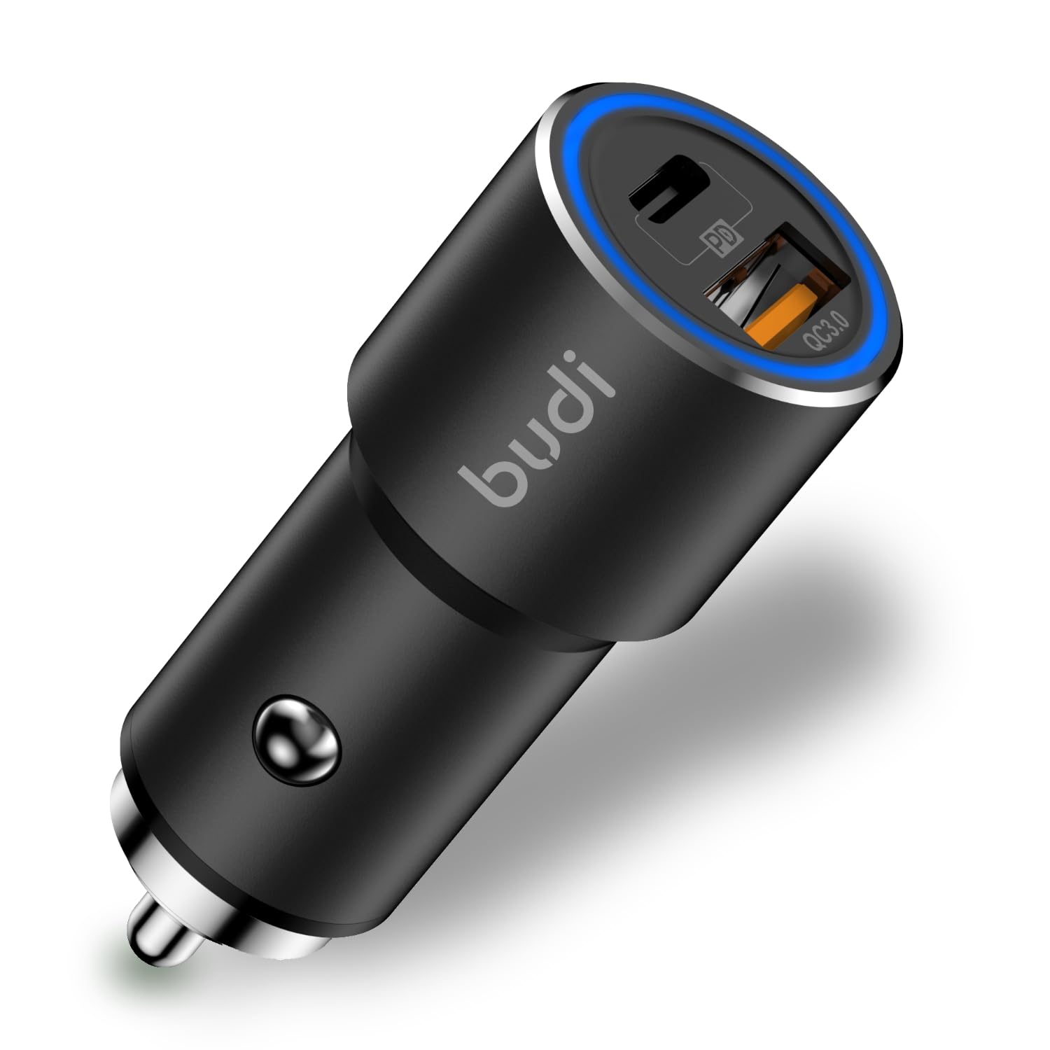High Speed Budi Car Fast Charger with Type C Charging Port 36W PD 18W Quick Charge 3.0 Compatible with iPhone/Samsung/MI/Oppo/Vivo/Tablets