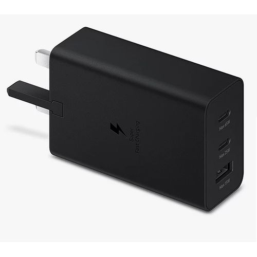Samsung 65w Power Adapter Trio Super Fast Charger With 65w, 25w, 15w With Type-C To Type-C Cable