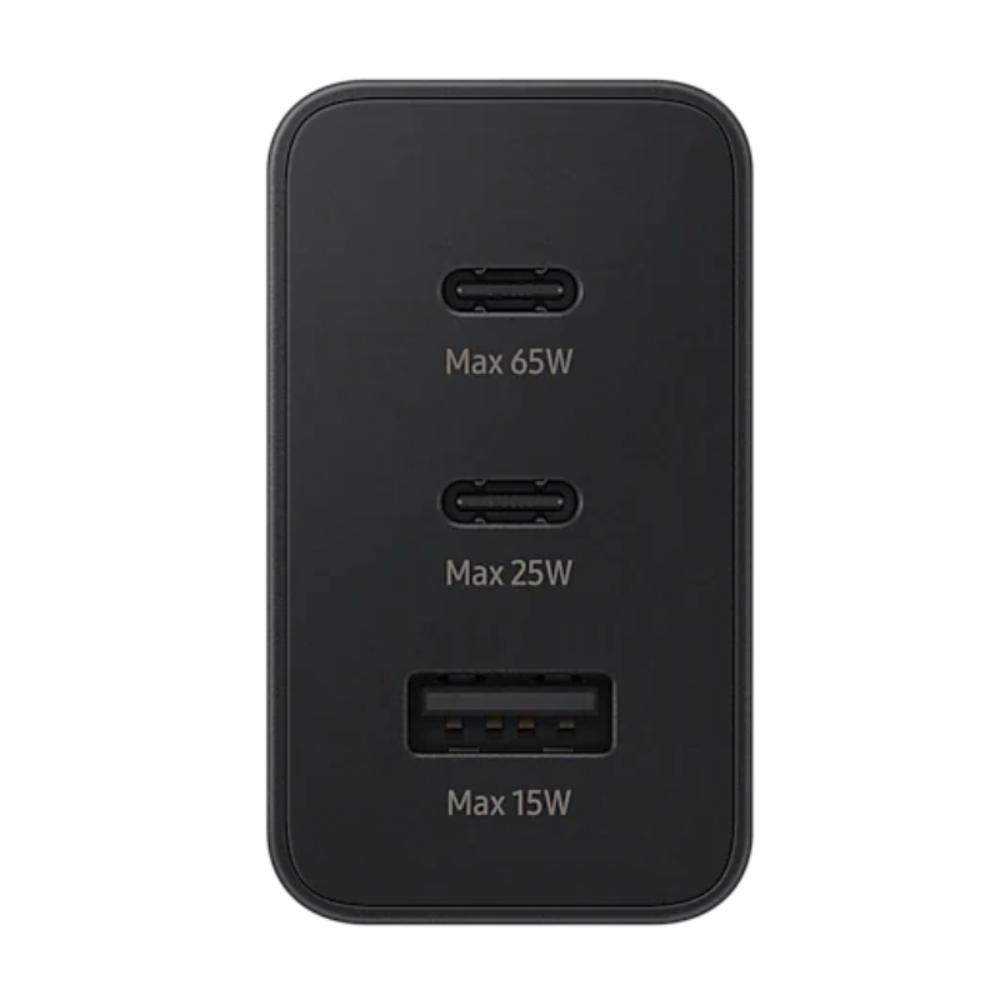 Samsung 65w Power Adapter Trio Super Fast Charger With 65w, 25w, 15w With Type-C To Type-C Cable