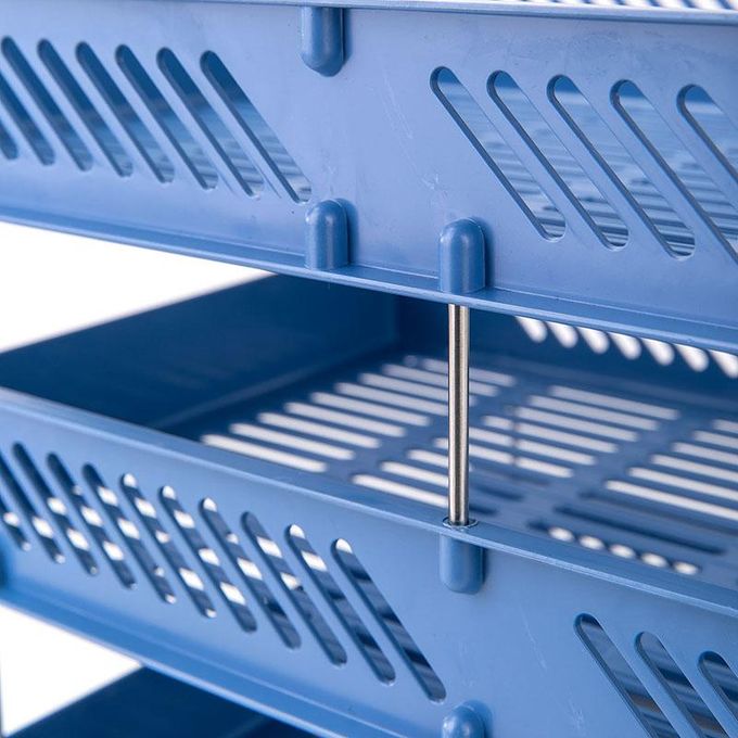 Stackable 3 Tier Office Filing Trays A4 Document Desk Riser Letter Paper Storage Organiser Magazine Rack Storage