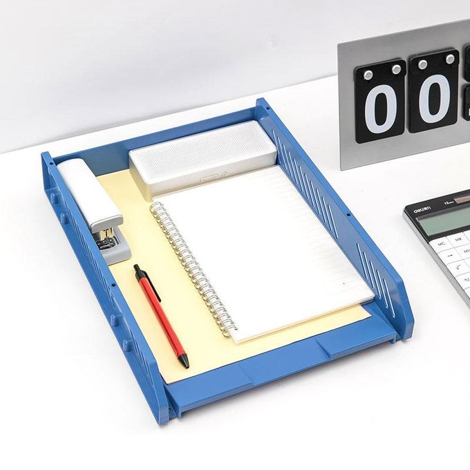 2Tier document Trey Letter Tray Side Load, Desktop File Organizer