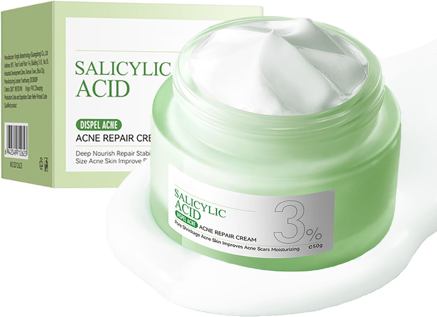 SADOER Salicylic Acid Cream + Serum for Face Shrink Pores, Gentle Exfoliating, Salicylic Acid for Anti Acne, Pimple, Spot, Blackhead Salicylic Acid Acne Treatment Essence