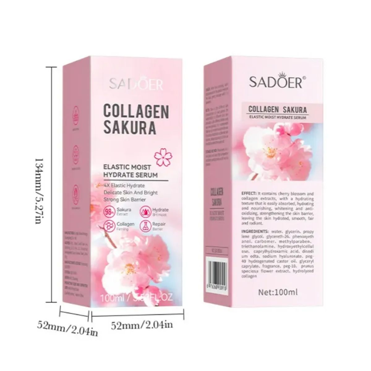 Glow Beauty Cherry Blossoms Collagen Skincare Face Serums,for Hydrating Moisturize Oil Control Products For Women Cherry Blossom Essence For Dry And Oily Skin