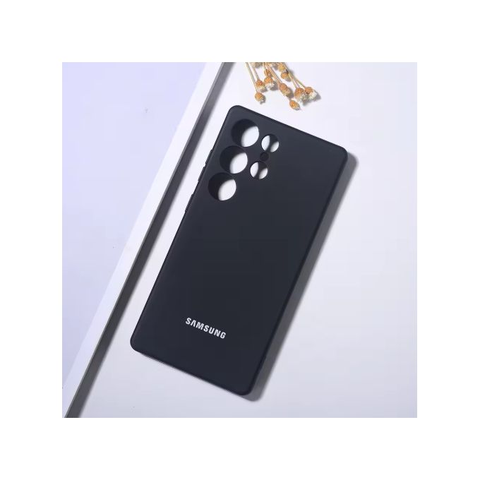 Samsung Galaxy S25 Ultra Premium Silicone Black Phone Case/ Cover