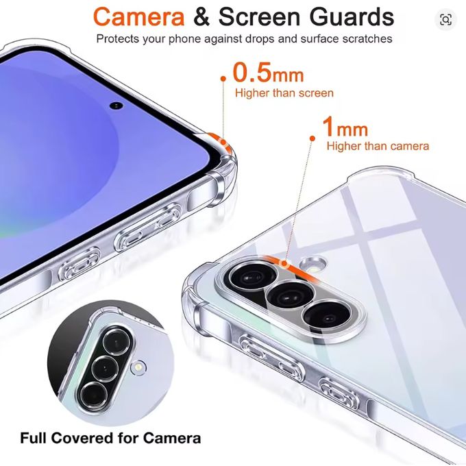 Samsung Galaxy A26 TPU Clear, Transparent, Colorless Premium Heavy Protection Phone Case/ Cover