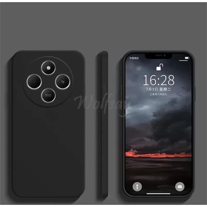 Tecno Spark 30C Back Cover Black Soft Silicone Phone Case/ Cover