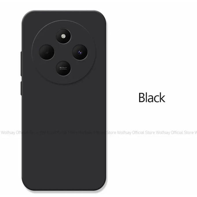 Tecno Spark 30C Back Cover Black Soft Silicone Phone Case/ Cover