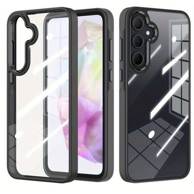 Samsung Galaxy A26 Transparent, Clear And Colorless With Black Edges Unique And Stylish High Protection Phone Case/ Cover