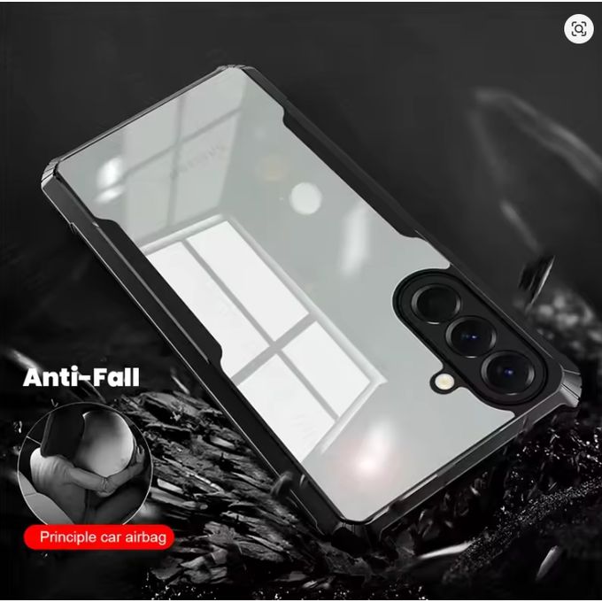 Samsung Galaxy A26 Transparent, Clear And Colorless With Black Edges Unique And Stylish High Protection Phone Case/ Cover