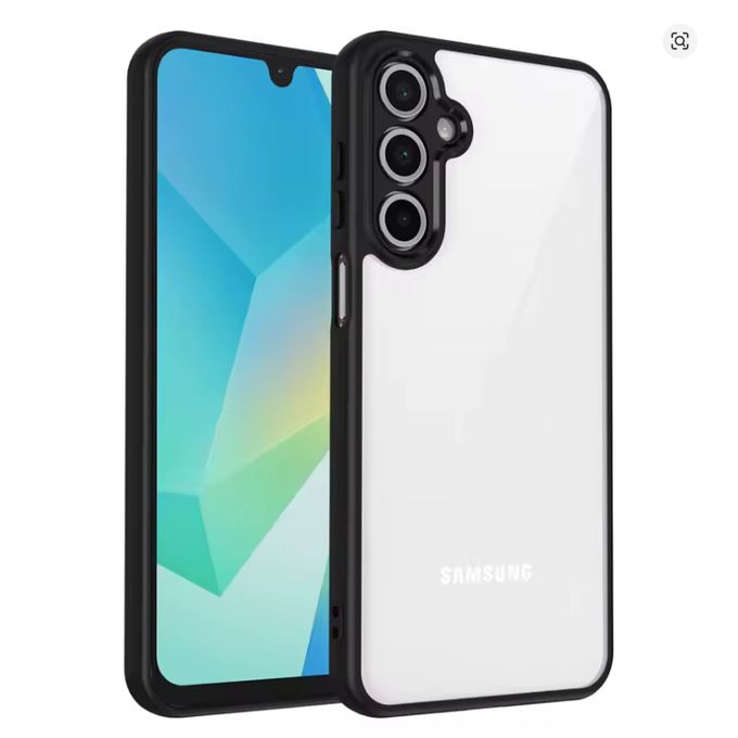 Samsung Galaxy A26 Transparent, Clear And Colorless With Black Edges Unique And Stylish High Protection Phone Case/ Cover