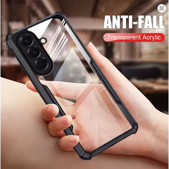 Samsung Galaxy A26 Transparent, Clear And Colorless With Black Edges Unique And Stylish High Protection Phone Case/ Cover