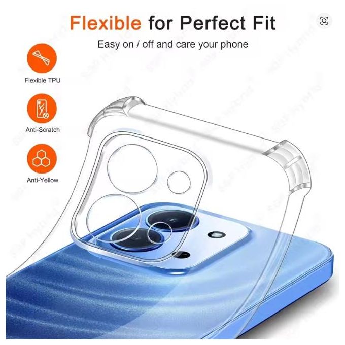 XIAOMI Redmi 15C Back Cover Transparent, Clear And Colorless With Unique And Stylish Heavy Duty Protection Phone Case/ Cover