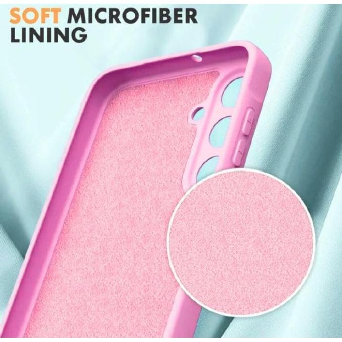 Samsung Galaxy A07 Cover Pink Original Premium Silicone Heavy Protection Phone Case/ cover