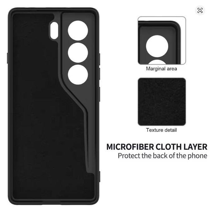 Tecno Camon 40 Pro Cover Original Premium Silicone Black Heavy Duty Phone Case/ Back Cover