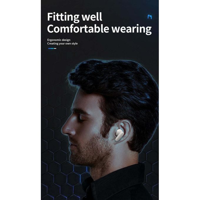 Amaya TK05 Wireless Bluetooth Earbuds/ Earpods/ Headset with pure bass sound, touch control, stereo surround sound and bluetooth 5.3 version