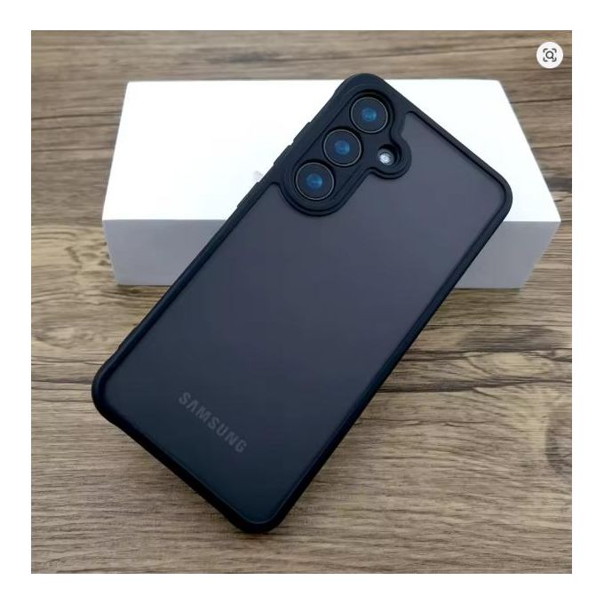 Samsung Galaxy A17 Cover Transparent, Clear And Colorless With Black Edges Open Camera New Skin Unique And Stylish Firm grip Phone Case/ Cover