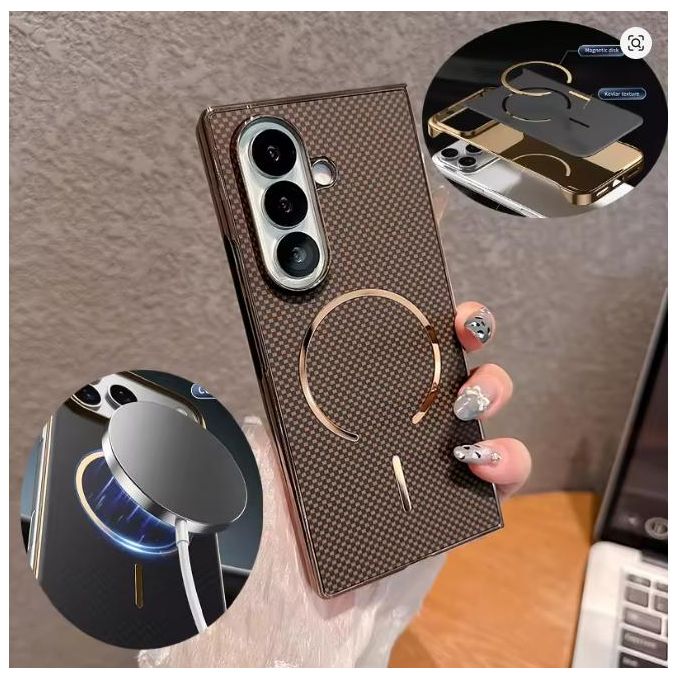 Samsung Galaxy Z Fold 6 Cover Luxury Ultra Magnetic Case with Steel Film Shockproof Protection Phone Case/ cover