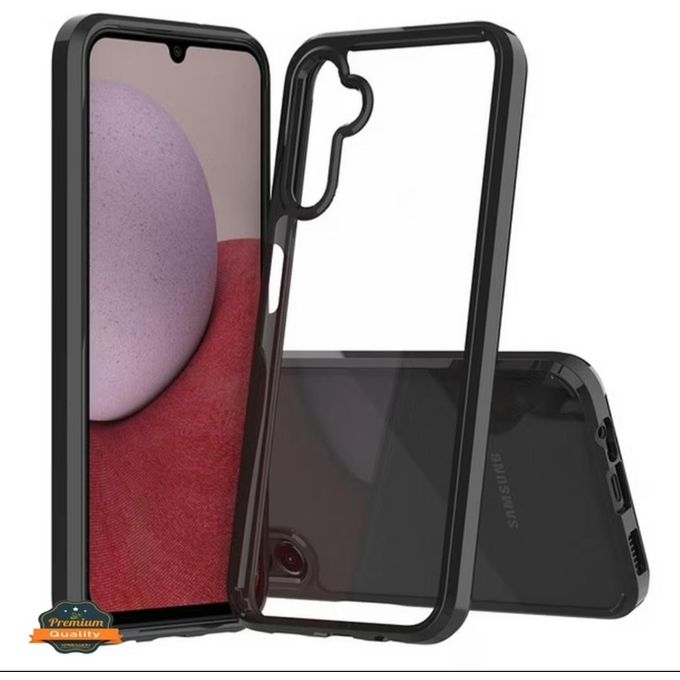 Samsung Galaxy A55 Clear, Transparent and Colorless with Black edges New Skin Unique and Stylish Phone Case/ Cover